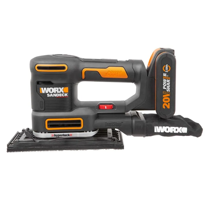 Виброшлифмашина WORX WX820 20V аккумуляторная — детальное фото